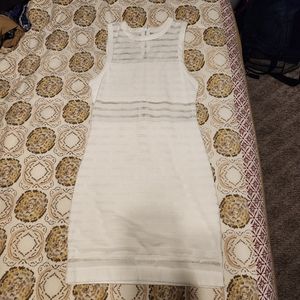 White body con dress